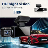 Dash Cam M8 With 32G Memory Card, Self-driving Commuting Full Scene Adaptation, Car Owners Must-have