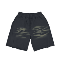 Heavyweight Vintage Washed Tiger Stripes Short Pants - 360 GSM