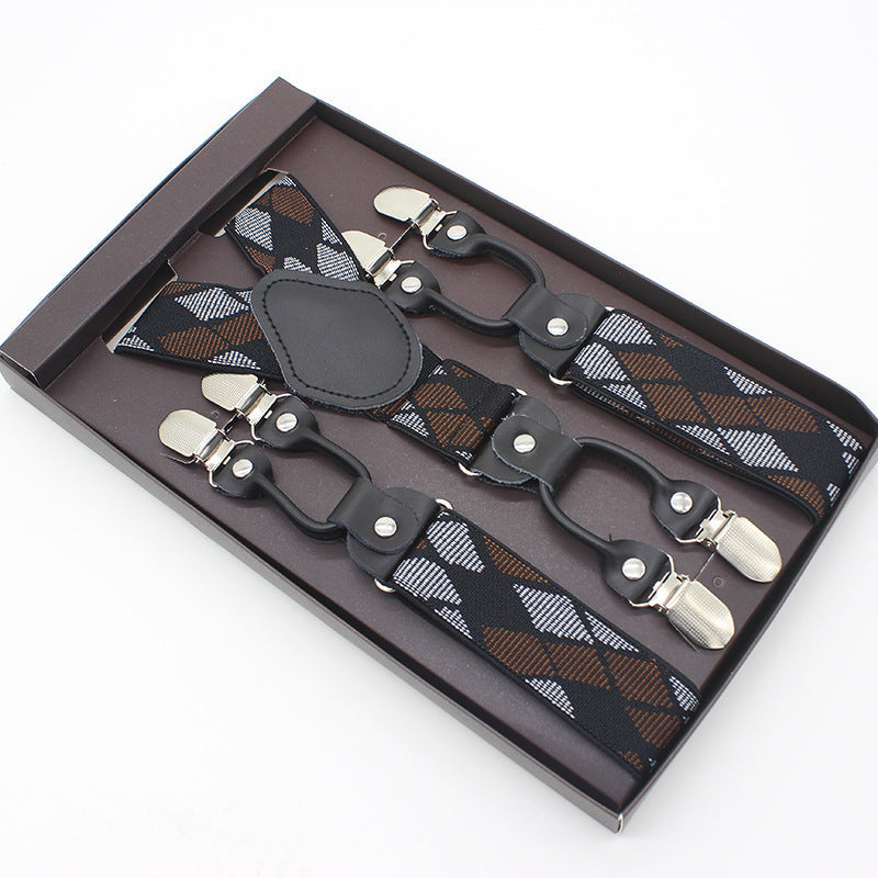 Tailored Trousers With Suspenders And Suspenders