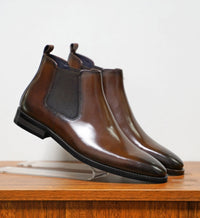 Men Plus Velvet Warm Leather British Style Martin Boots