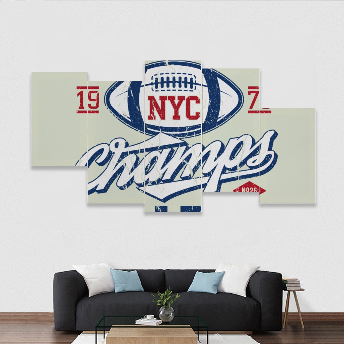 Five-piece Framed Murals