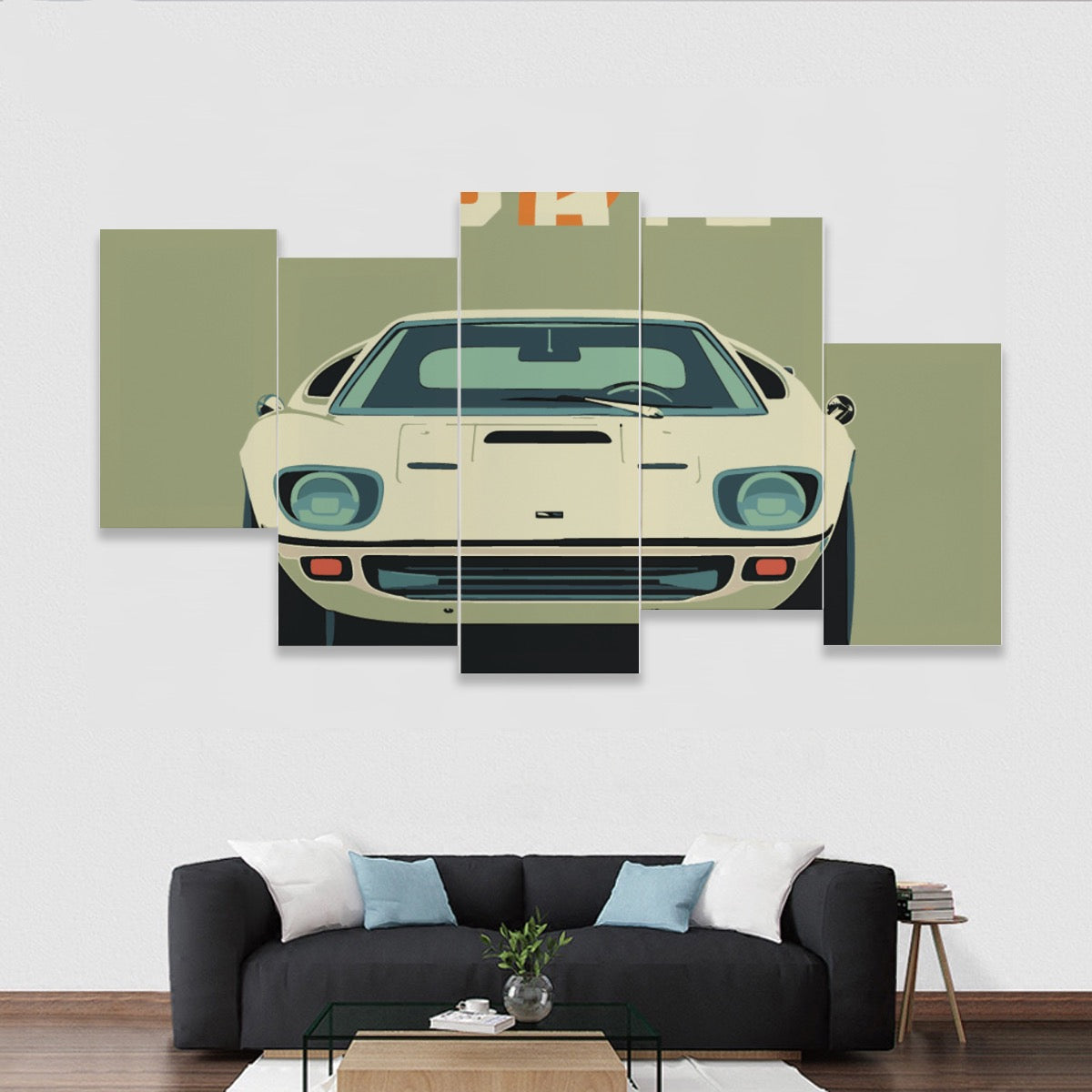Five-piece Framed Murals