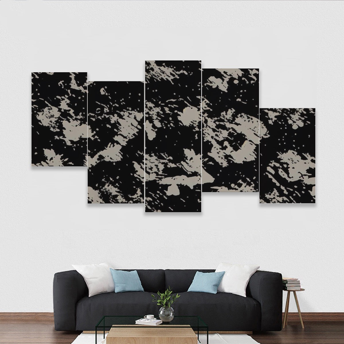 Five-piece Framed Murals