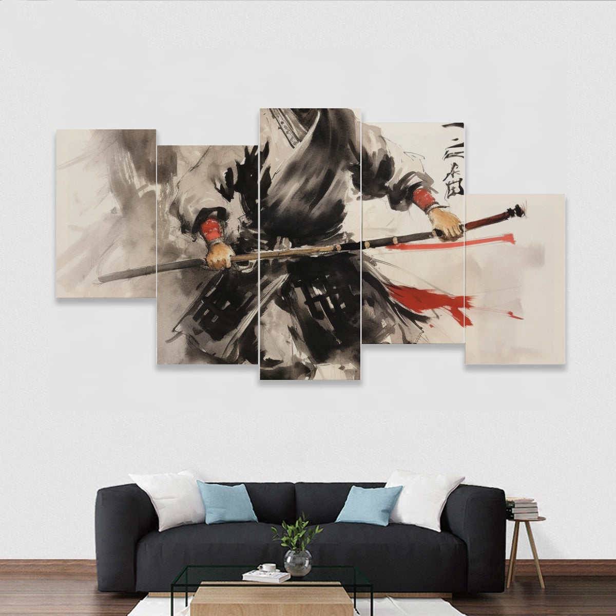 Five-piece Framed Murals