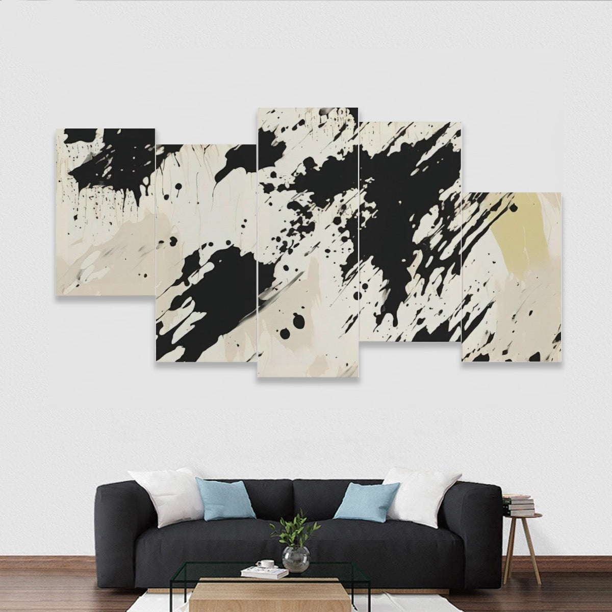 Five-piece Framed Murals