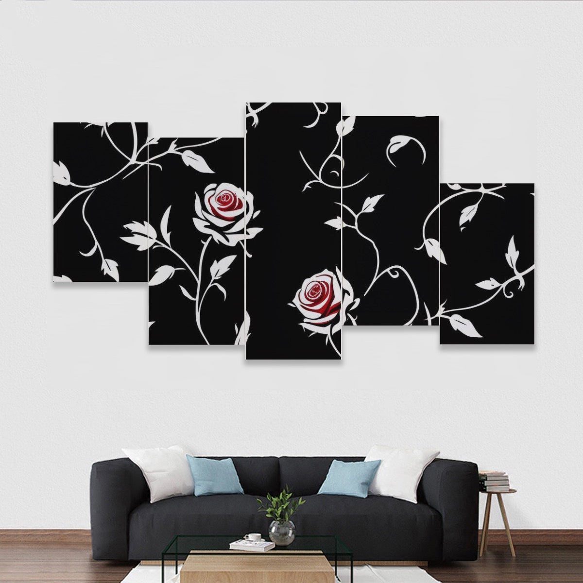 Five-piece Framed Murals