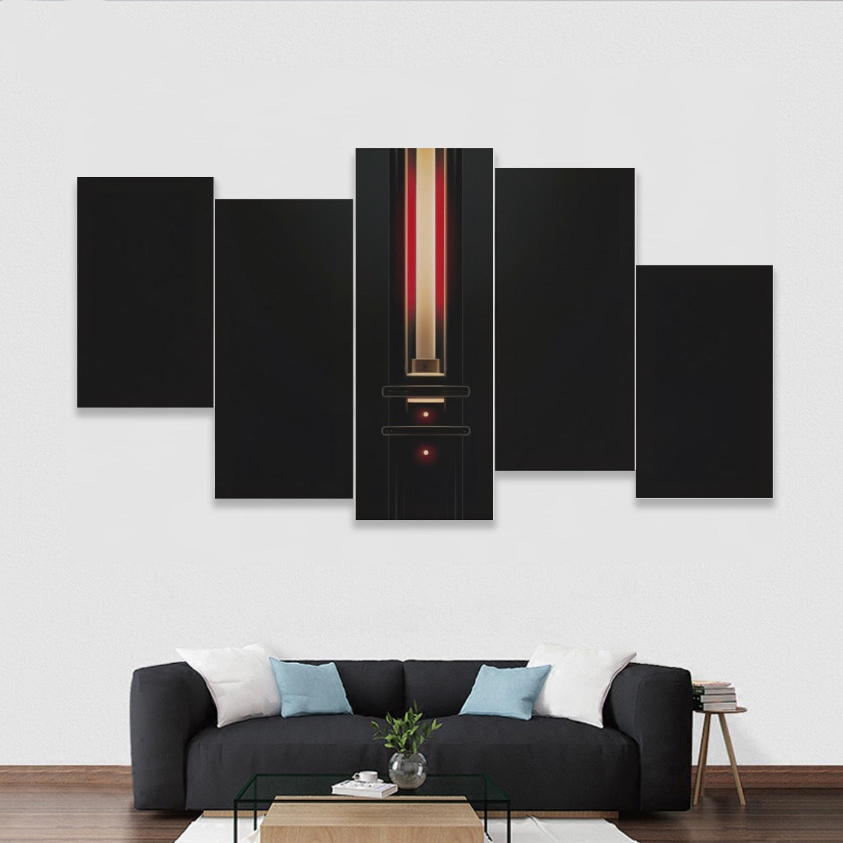 Five-piece Framed Murals