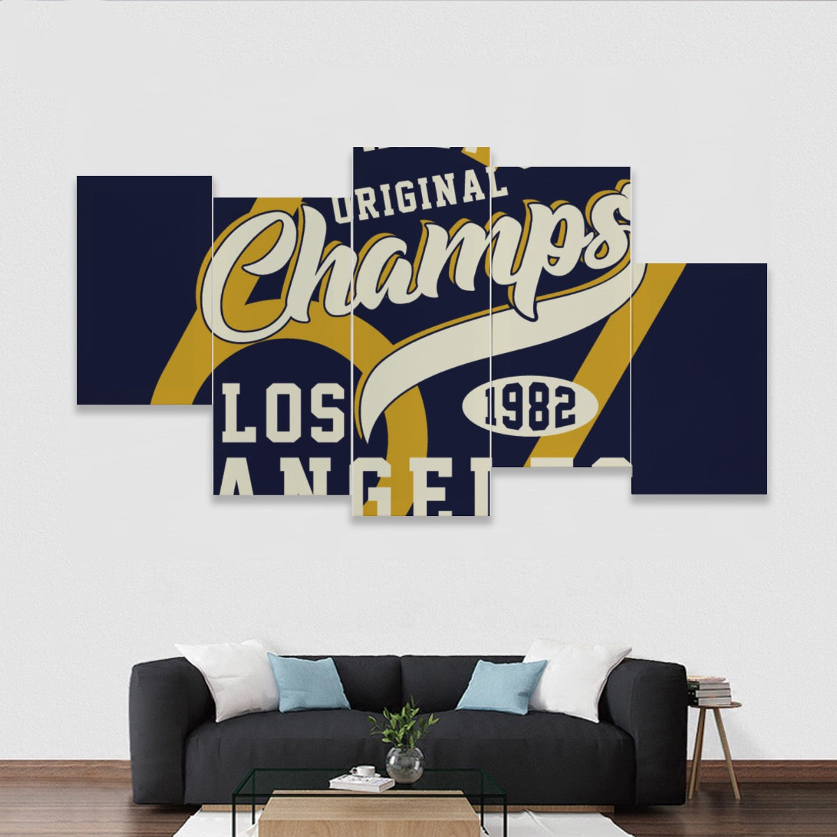 Five-piece Framed Murals