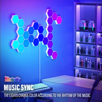 RGB Bluetooth LED Hexagon Light Indoor Wall Lights