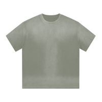 “I” Shaped Monkey Washed Drop Shoulder T-Shirt - 300 GSM