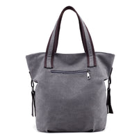 Cat Embroidered One-Shoulder Canvas Bag Lady
