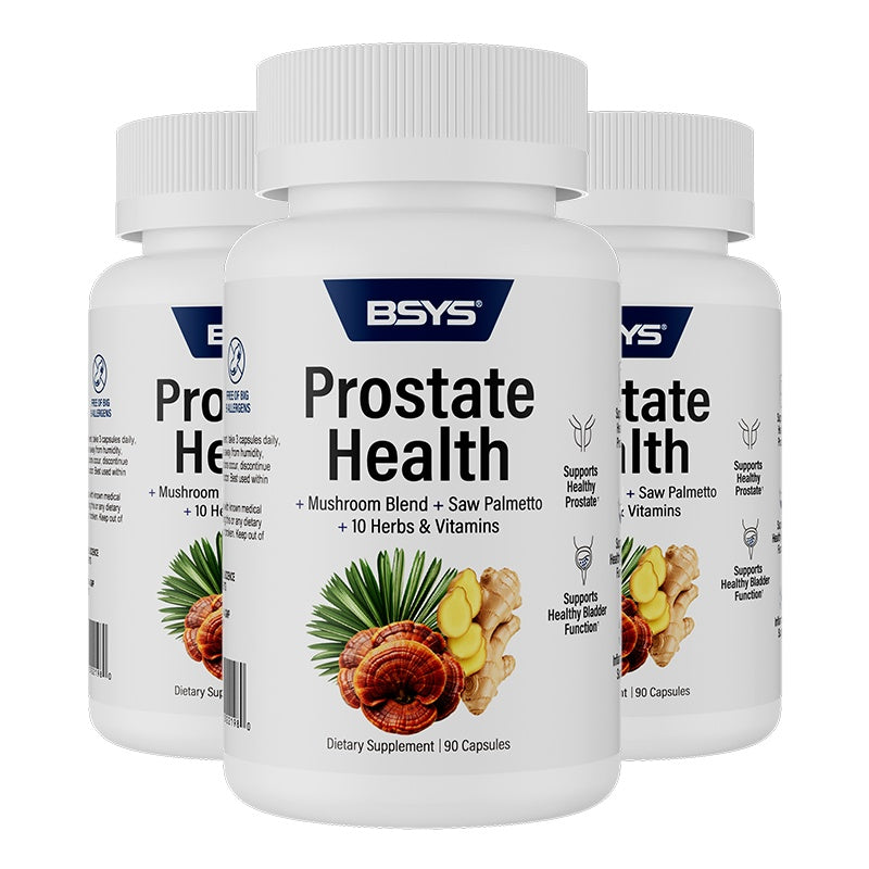 BSYS Prostate Health Capsules Urinary & Bladder Wellness Support Anti-Inflammatory Balance Antioxidant Protection Immune Health Aid Men's Prostate Care Formula