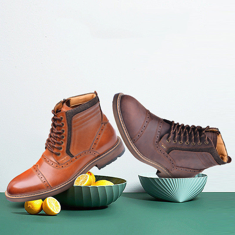 Men Casual High Top Martin Boots Fashion