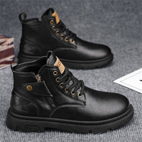 Retro British Style High Cut Martin Boots For Men