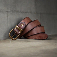 Belt First Layer Pure Cattlehide Men's Casual Jeans Belt