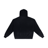 Hand-Frayed Sunfaded Zip Hoodie