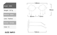 Party Funny Rainy Rimless Sunglasses