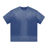 “I” Shaped Monkey Washed Drop Shoulder T-Shirt - 300 GSM