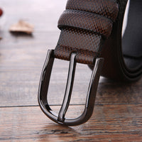 European And American Fashion Men's Business Belt 2018 New Creative Gifts Belt Laser Logo Factory Wholesale