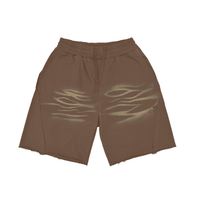 Heavyweight Vintage Washed Tiger Stripes Short Pants - 360 GSM