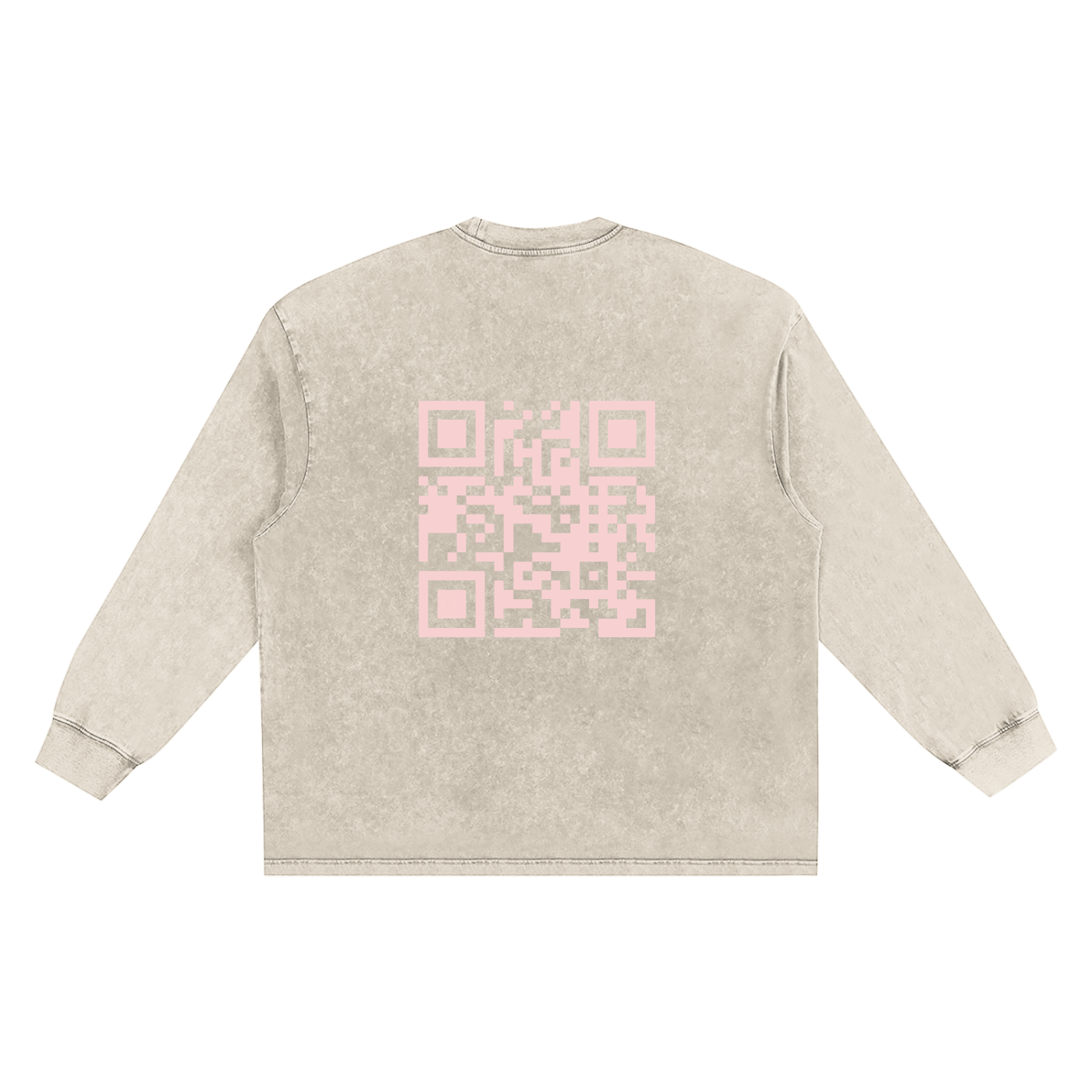 Snow Washed Oversize Long Sleeve T-shirt