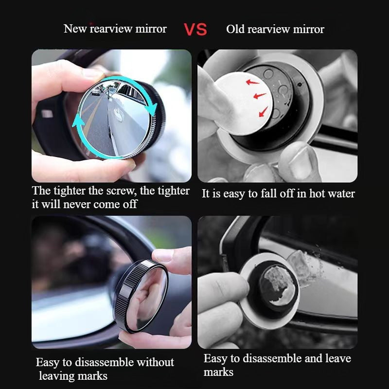 Car Rear-view Auxiliary Mirror, Installed On The Rear-view Mirror Can Broaden The Field Of Vision, Better Reversing, Turning, Suitable For Beginners Reversing, Observing Road Conditions, Beginners Mus