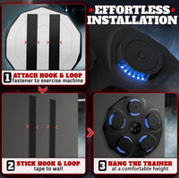 Music Boxing Machine For Adults Durable Wall Mounted Bluetooth Music Punching Machine With 9