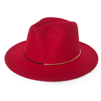 Women's Trendy Hats Gold Buckle Jazz Hat