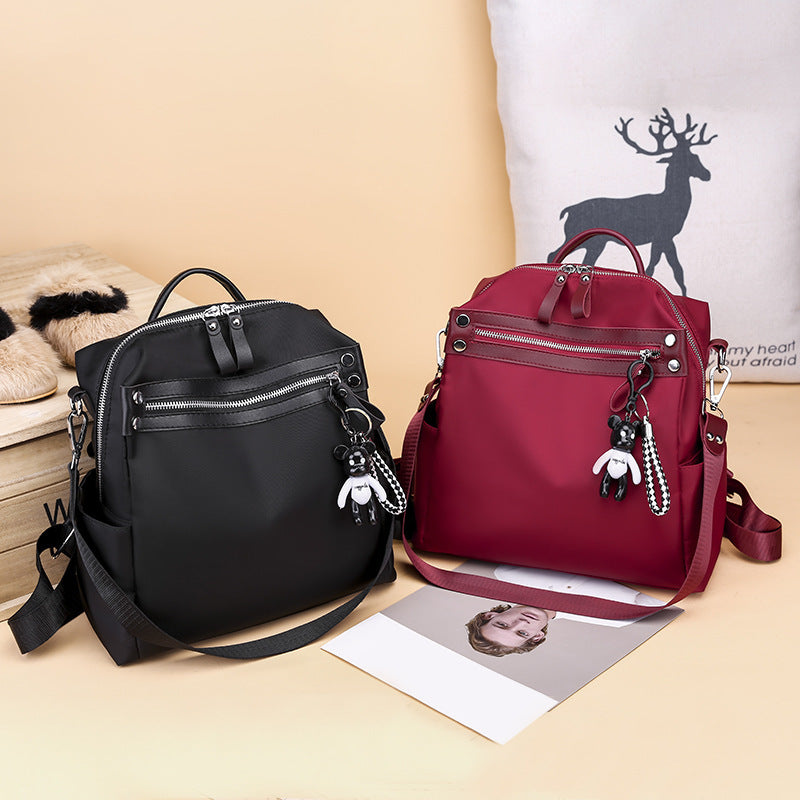 All-Match Oxford Cloth Bag Simple Canvas Travel Backpack