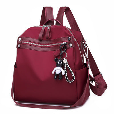 All-Match Oxford Cloth Bag Simple Canvas Travel Backpack