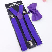 Men's Back Tie Bow Tie Suspenders