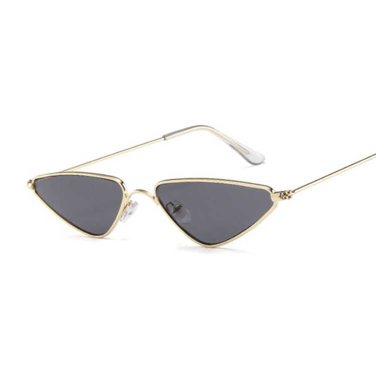 New European And American Sunglasses Trend Cat Eye Sunglasses Small Frame Triangle Glasses Ocean Piece Sunglasses
