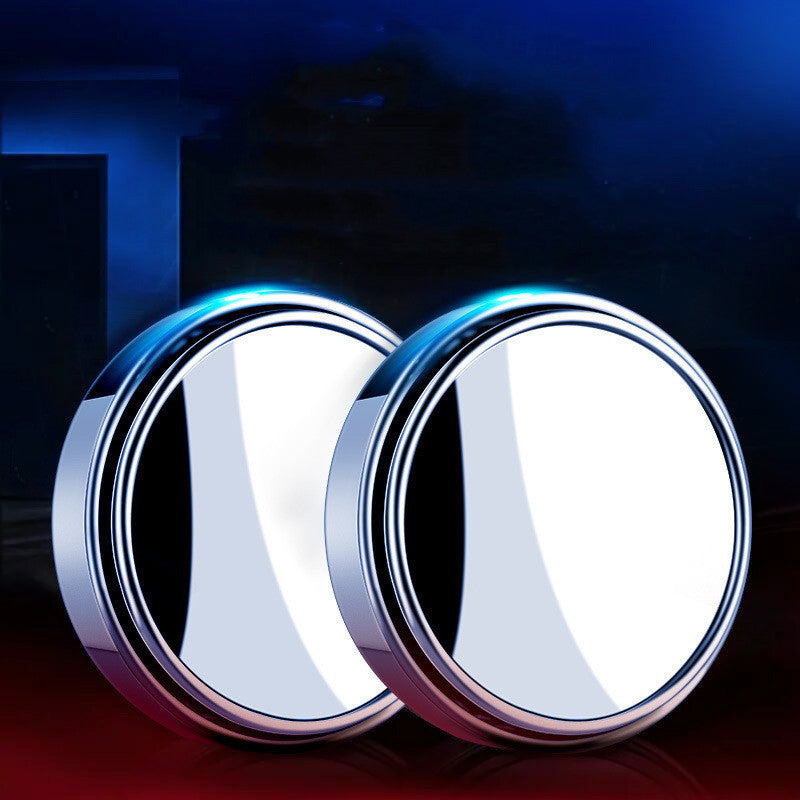 Rearview Mirror Car Small Round Mirror 360 Degree Adjustable Blind Spot Mirror Mirror Auxiliary Mirror Large Field Of View Small Round Mirror