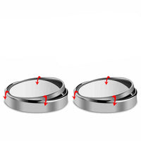Rearview Mirror Car Small Round Mirror 360 Degree Adjustable Blind Spot Mirror Mirror Auxiliary Mirror Large Field Of View Small Round Mirror