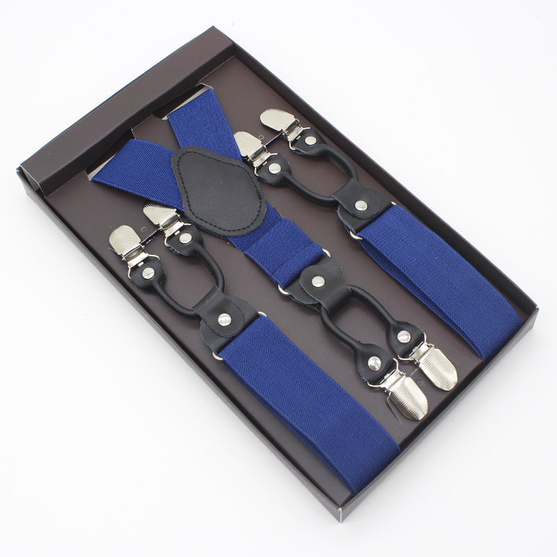 Tailored Trousers With Suspenders And Suspenders