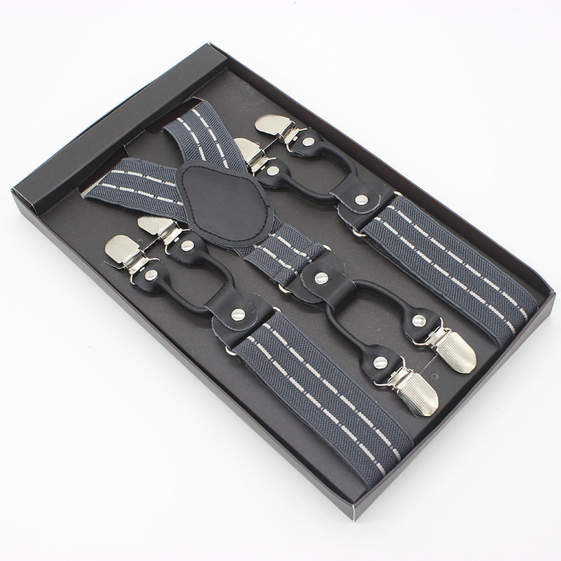 Tailored Trousers With Suspenders And Suspenders