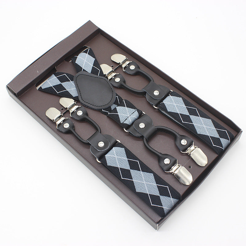 Tailored Trousers With Suspenders And Suspenders