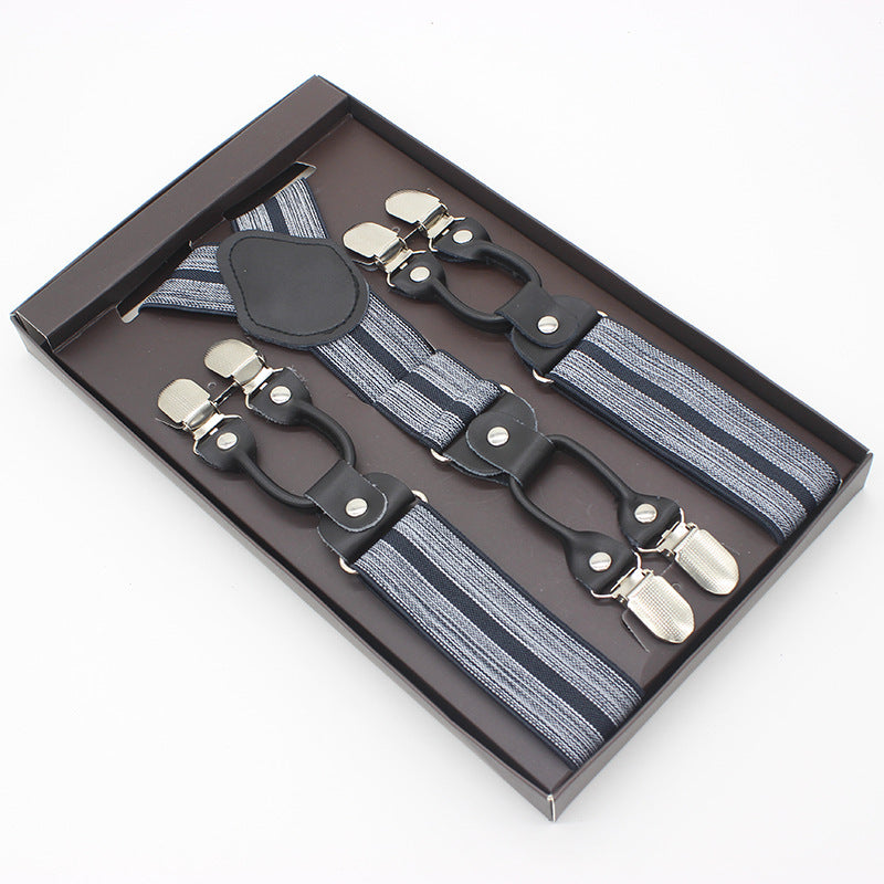 Tailored Trousers With Suspenders And Suspenders