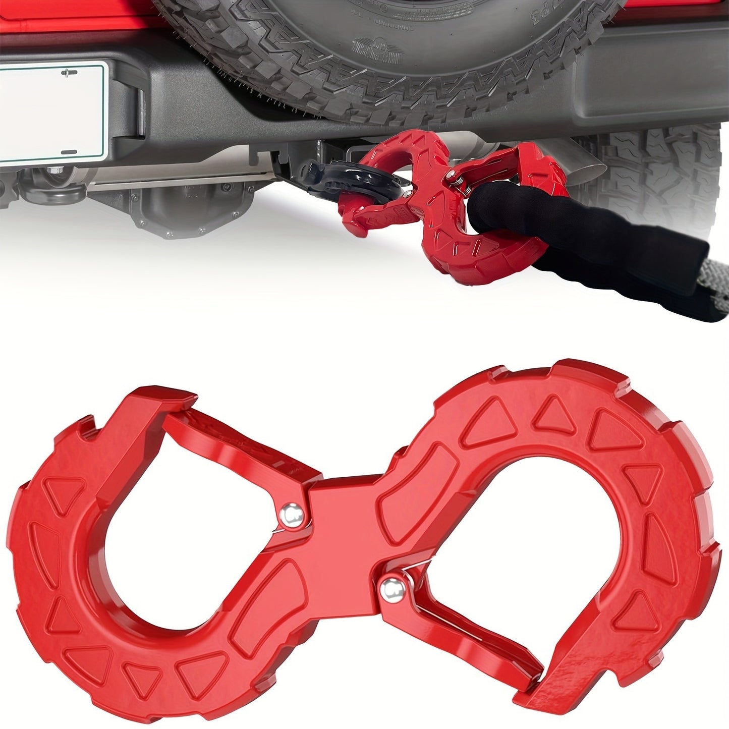 Multi Functional High-quality S-shaped Trailer Tow Hook, Heavy-duty G80 Alloy Steel, Towing Hook Load Capacity Of 33000 Pounds, Suitable For Off-road Rescue, Trucks, Trailers, SUVs And Other Vehicles,