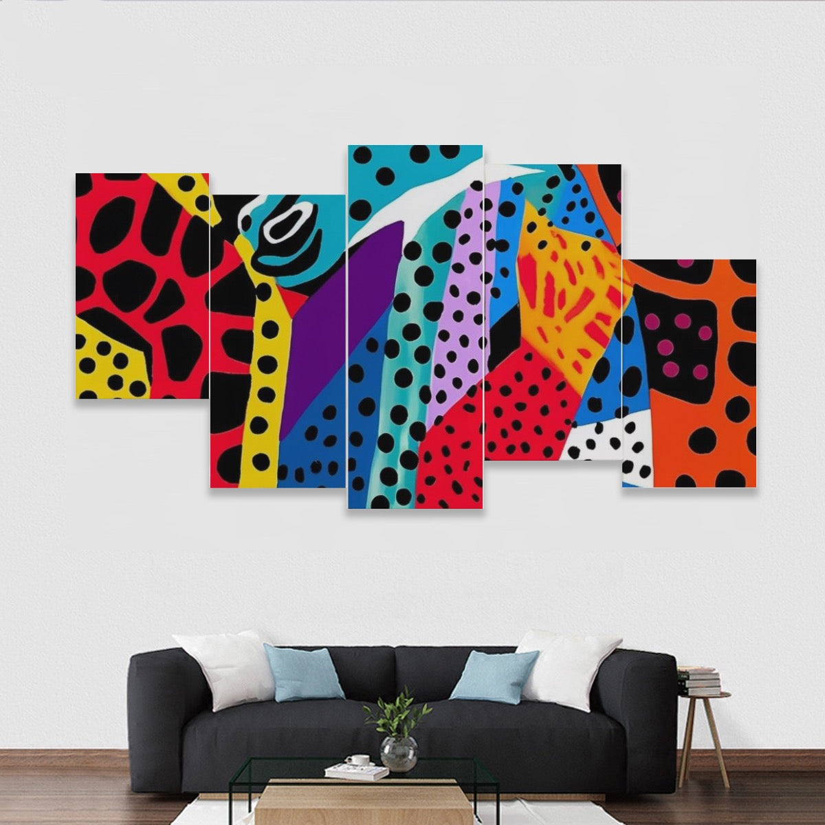 Five-piece Framed Murals