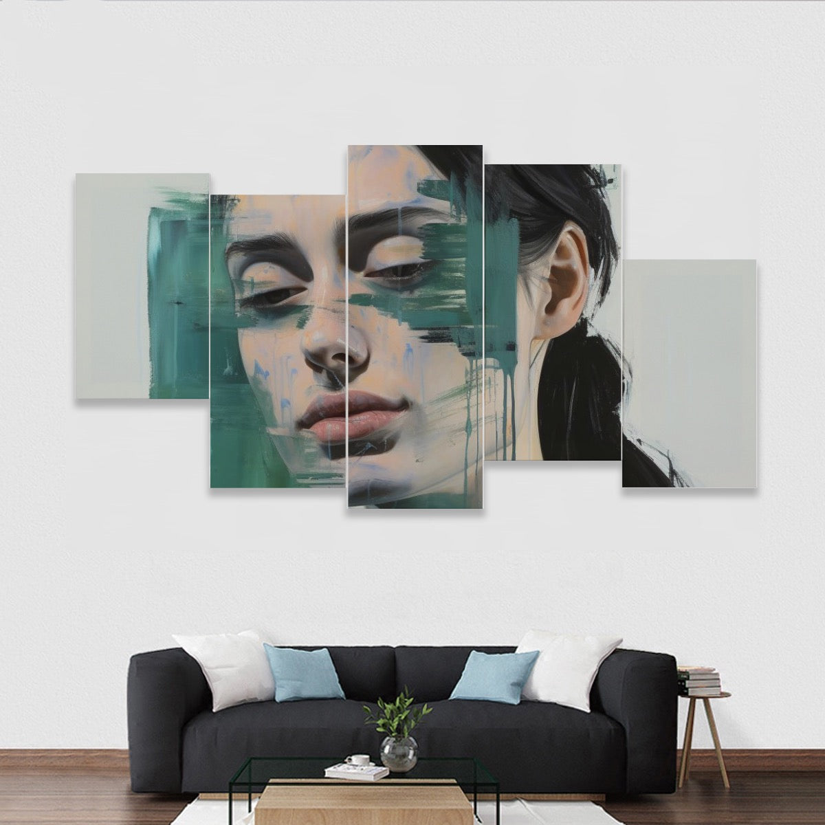 Five-piece Framed Murals