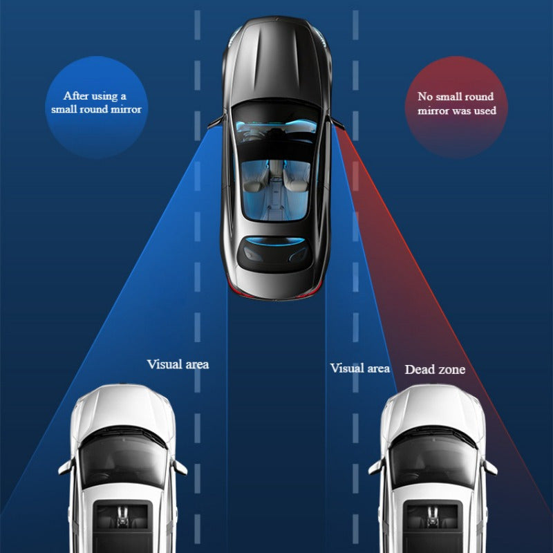 Car Rear-view Auxiliary Mirror, Installed On The Rear-view Mirror Can Broaden The Field Of Vision, Better Reversing, Turning, Suitable For Beginners Reversing, Observing Road Conditions, Beginners Mus