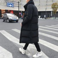 Over the knee down jacket men's long coat
