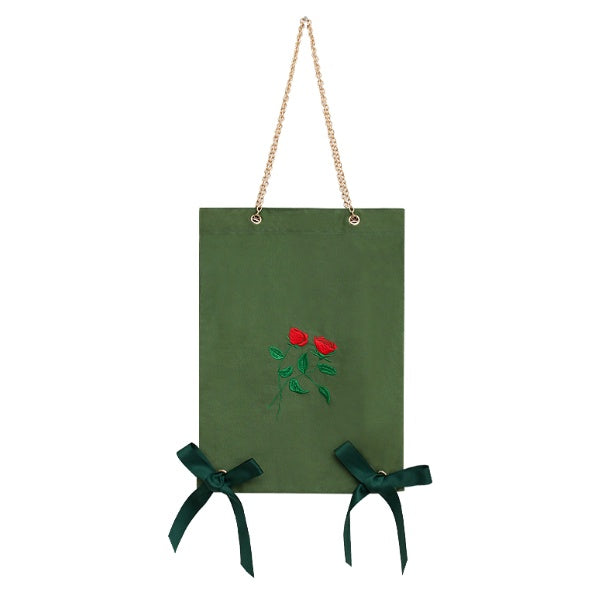 New bow rose large capacity shoulder bag casual handbag