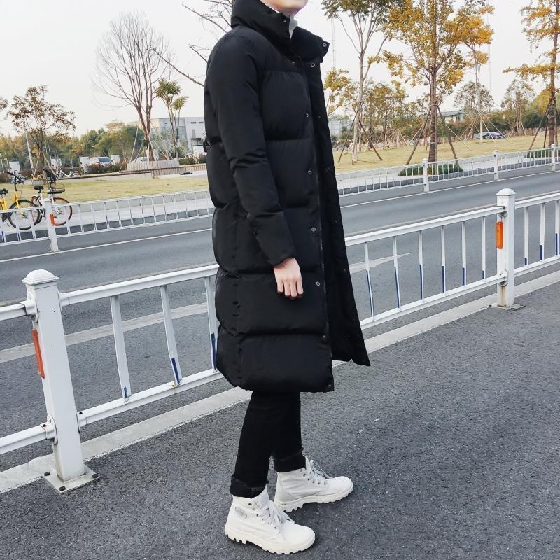 Over the knee down jacket men's long coat