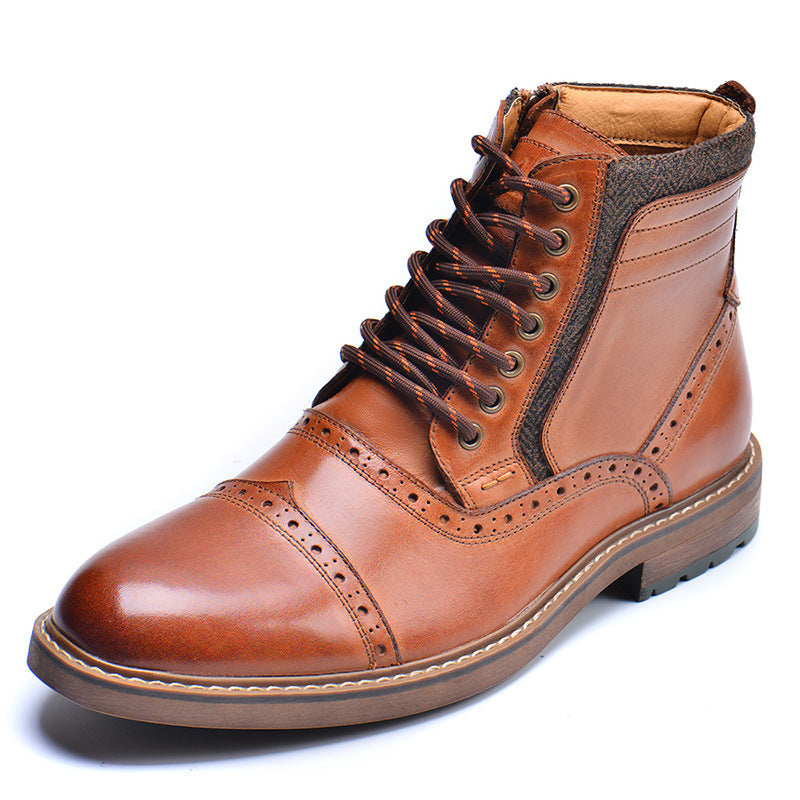 Men  Casual High Top Martin Boots Fashion