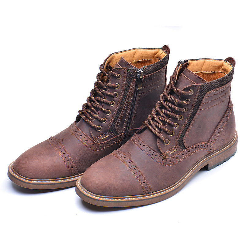 Men  Casual High Top Martin Boots Fashion