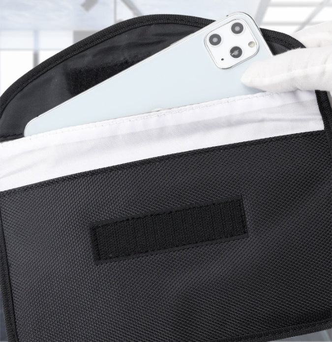 Radiation signal shielding bag