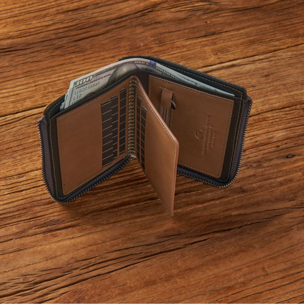 Men's Multi-functional Short Zipper Wallet