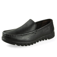 Business casual leather shoes hollow men's shoes large size set of toes first layer of cowhide leather shoes non-slip soft Leather shoes